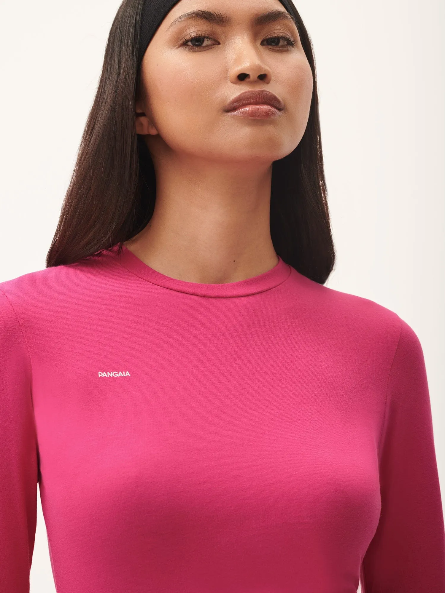 Womens 365 Cotton-Stretch Long-Sleeved Top—Howlite Pink