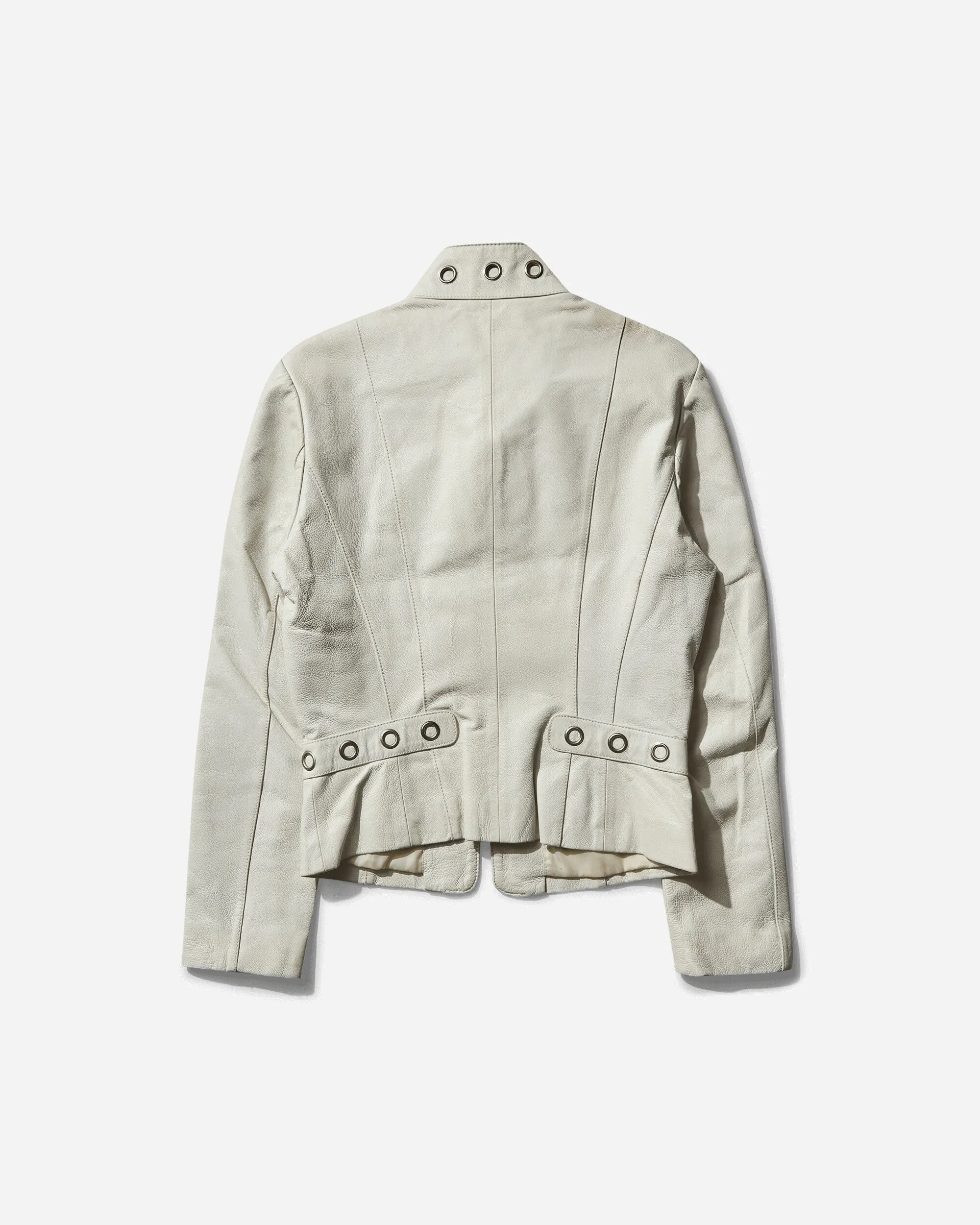 Women's Leather Jacket White