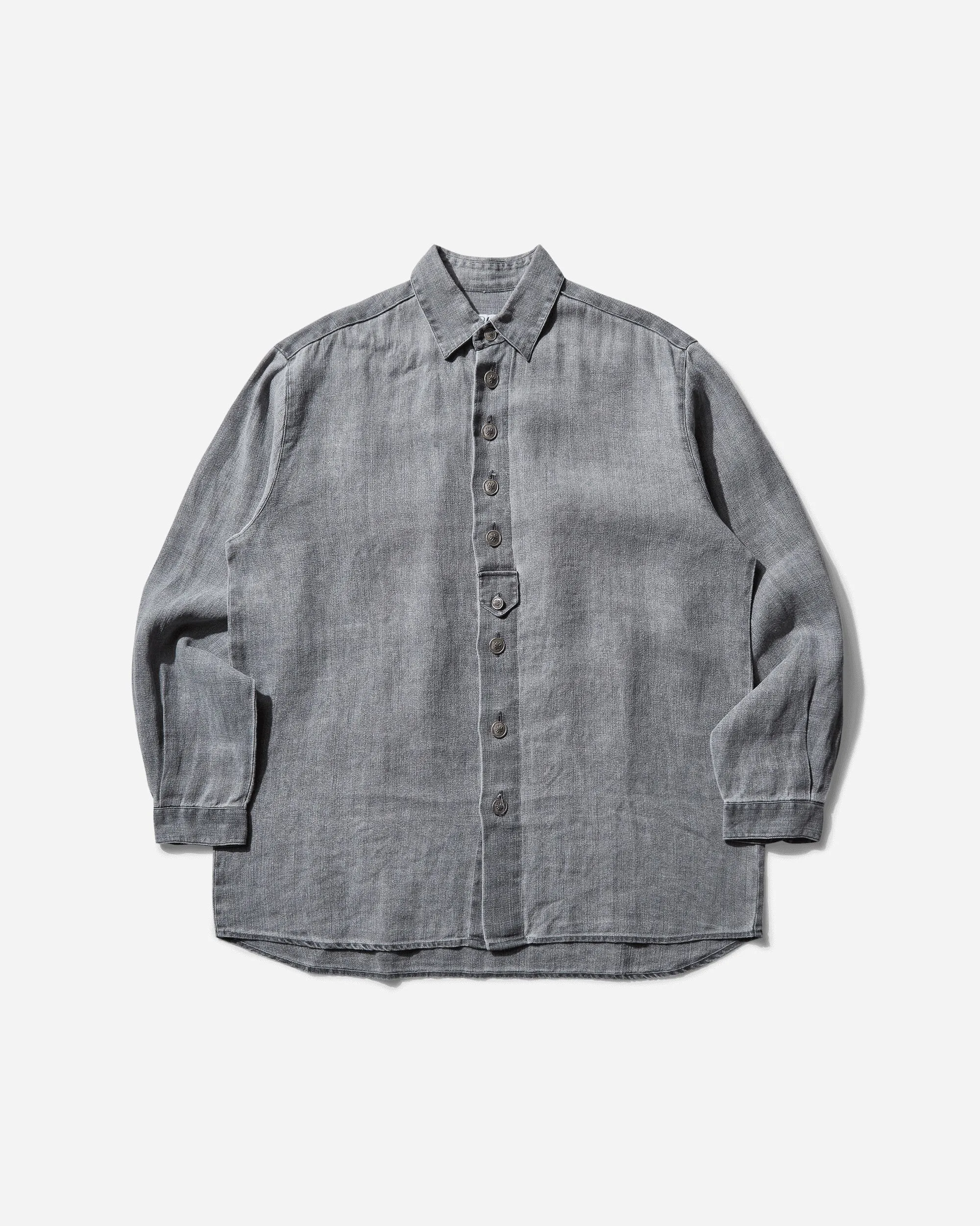 Women's Raw Linen Overshirt Grey