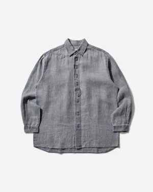 Women's Raw Linen Overshirt Grey